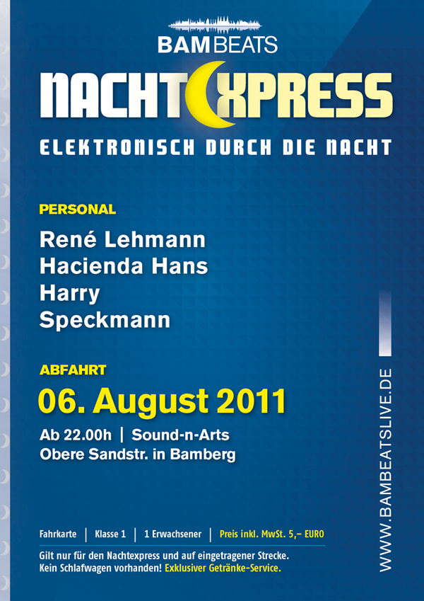 DER NACHTEXPRESS KOMMT IM AUGUST